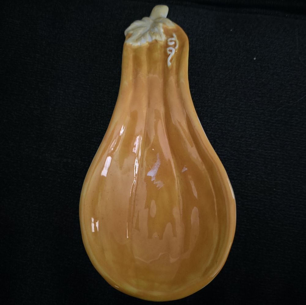 Autumn Harvest Ceramic Gourd Spoon Rest